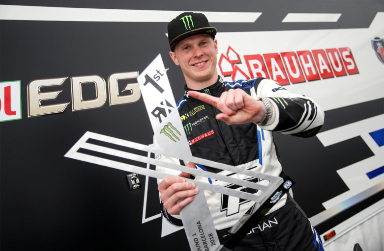 Johan Kristoffersson won at the World RX premiere